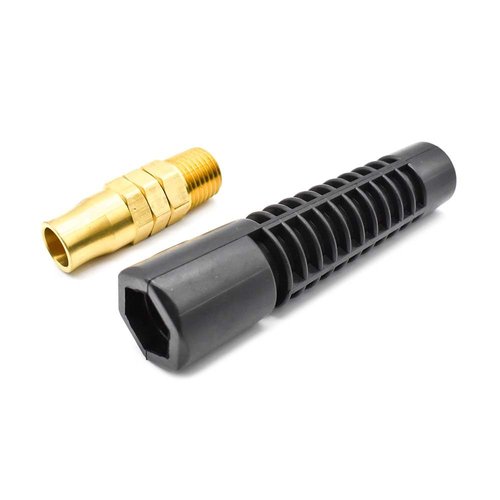 Interstate Pneumatics HRPZ24-K3 Reusable Strain Relief Replacement Fitting For 1/4-Inch ID Hose, 1/4-Inch MPT Swivel Fitting