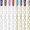 Pndeyo 80pcs 3D Metal Nail Charms, Frame Gothic Nail Art Charms, Gold Silver Nail Jewels Art Decoration for Women Girls Acrylic Nail DIY Craft Design Manicure Accessories