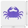 MAGJUCHE Crab Stencil 6 Inches, Reusable Crab Stencil for Painting DIY Crafts Decor
