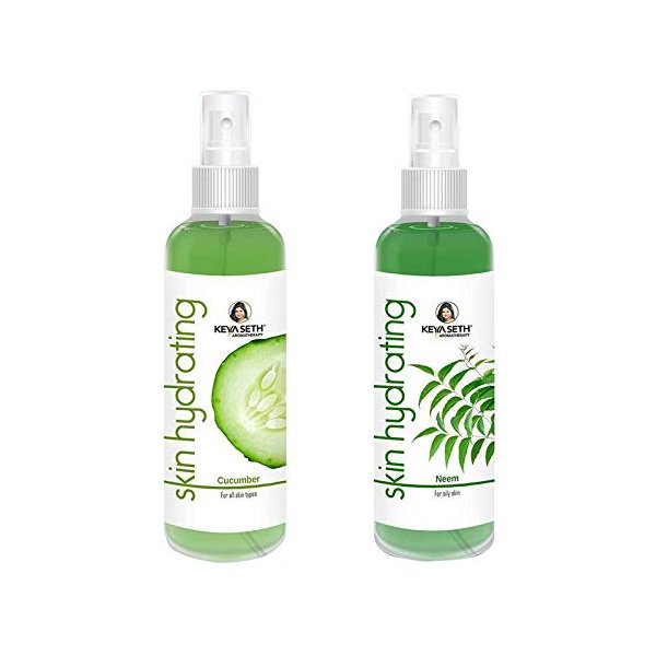 KEYA SETH AROMATHERAPY, DEVICE OF DROP Skin Hydrating Cucumber & Neem Refreshing, Brightening & Anti Ance Toner (for All Skin Types) Combo Pack of (200Mlx2)