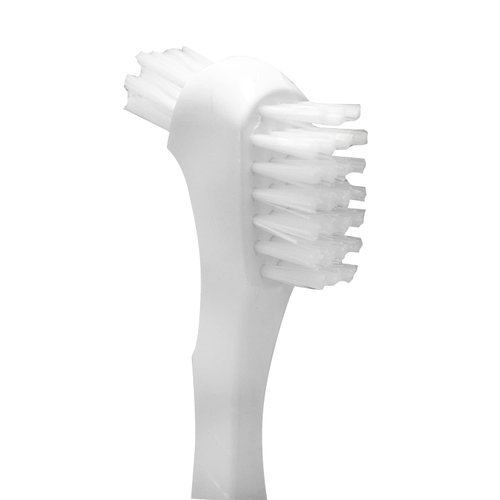 Pearson 12 Pack Denture Brush Hard Denture Cleaning Brush False Teeth Brush Toothbrush Multi-Layered Bristles&Portable Denture Double Sided Brush