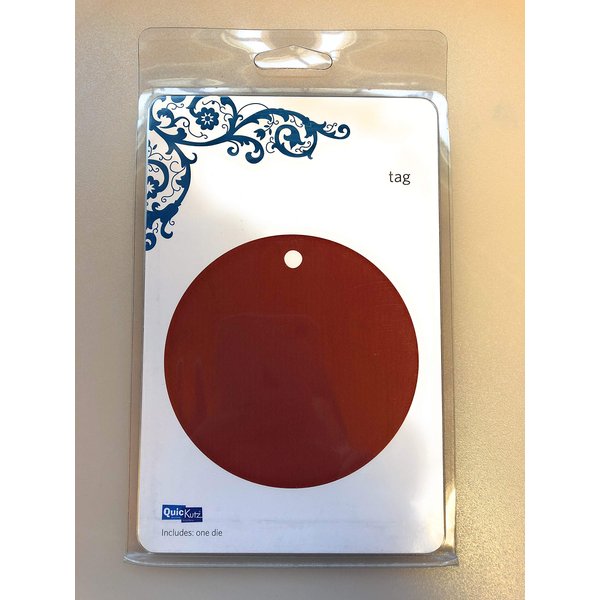 QuicKutz We R Memory Keepers REV-0007 4 by 4 Dies 3-3/4 Inch Circular Tag