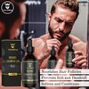 Beard Growth Oil with Biotin – Thickening and Conditioning Beard Oil Growth - Natural Beard Serum for Facial Hair Growth for Men by Striking Viking (Sandalwood, 2 Fl Oz (Pack of 1))