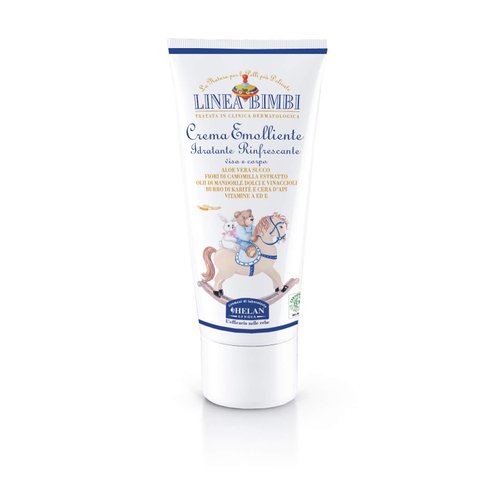 Helan Linea Bimbi- Soothing Baby Lotion for Face & Body with Vitamin E, Aloe Vera & Beeswax, Moisturizing & Refreshing Baby Cream for Delicate Skin, Baby Essentials for Newborn, Made in Italy 100fl oz