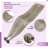 LaaVoo Blonde U Tip Hair Extensions Human Hair Ash Blonde Mixed With Bleach Blonde K Tips Hair Extensions Human Hair Hot Fusion 18Inch Utip Hair Extensions Human Hair 1g/s 50 Stands