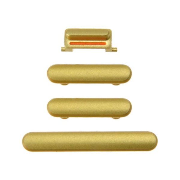 Cosmetic Button Set (Power, Volume, & Mute Toggle) for Apple iPhone 11 (Yellow) with Separator Card