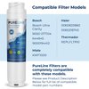 Pureline 9000 077104 UltraClarity REPLFLTR10 Water Filter Replacement for Bosch Ultra Clarity 9000194412, 644845, B26FT70SNS, B22CS80SNS, B22CS50SNS, Haier 0060820860, Miele KWF1000 (3 Pack)