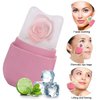 Ice Roller for Face and Eye, Upgraded Ice Face Roller Facial Beauty Ice Roller Skin Care Tools, Ice Facial Roller Gua Sha Face Massage, Silicone Ice Mould for Face Beauty Remove Fine Lines (Black)
