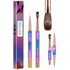 KEMEISI 2PCS Acrylic Nail Brush, Nail Liner Brushes&Size #08 100% Kolinsky Nail Art Brushes for Acrylic Application, Sturdy Handle Oval Shaped Acrylic Nail Design Tools for Professional Manicure DIY