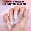 Makartt Nail Rhinestone Glue with 3D Nail Gel Kit, Nail Charm Glue Super Strong Gel Nail Glue for Nail, 3D Sculpting Gel for Drawing Molding Embossed and Decoration DIY Nail Art