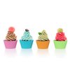 Bakerpan Silicone Mini Cupcake Holders, Mini Cupcake Liners, Pastry & Dessert Cups, 24 Pack (Multi)
