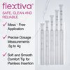 Flextiva Disposable Plastic Vaginal Cream Applicators - Threaded End to Fit OTC Gel or Cream Products - Accurate Dosage Markings Measurements - 20 Pack