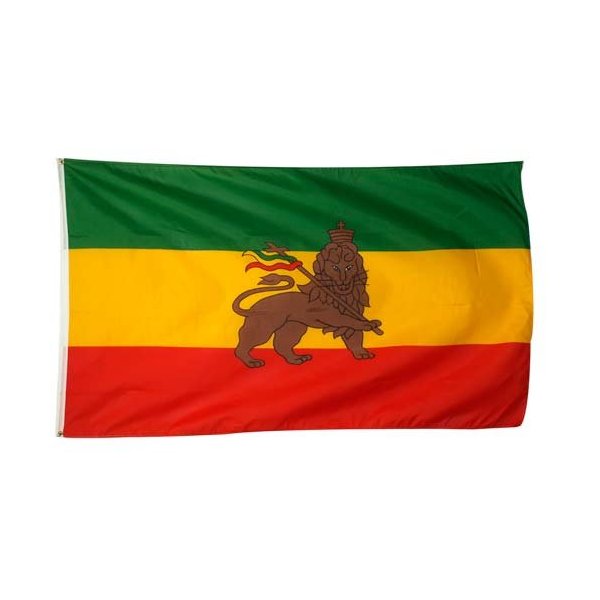LION OF JUDAH FLAG - - - - 3 x 5 ft - - - Juddah Rasta Colors poster