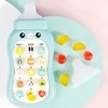 Portable infants Learning Cell Phone with Pacifier Educational Toys , babies Mobile Phone Toy , 15 Functions Including Weather Sound Effects , Piano Music etc , babies Mobile Phone Toy , Portable BAB