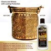 PARKER & BAILEY Brass and Copper Polish - Brass Polish Cleaner Copper Cleaner and Polish Tarnish Remover Metal Polish Cream for Polishing Antique Decor Pans Furniture 8 Oz Bottle