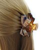 Meilliwish Noble Beautiful Lady Hair Claw Clip 1 PCS(D91)(BowBrown)