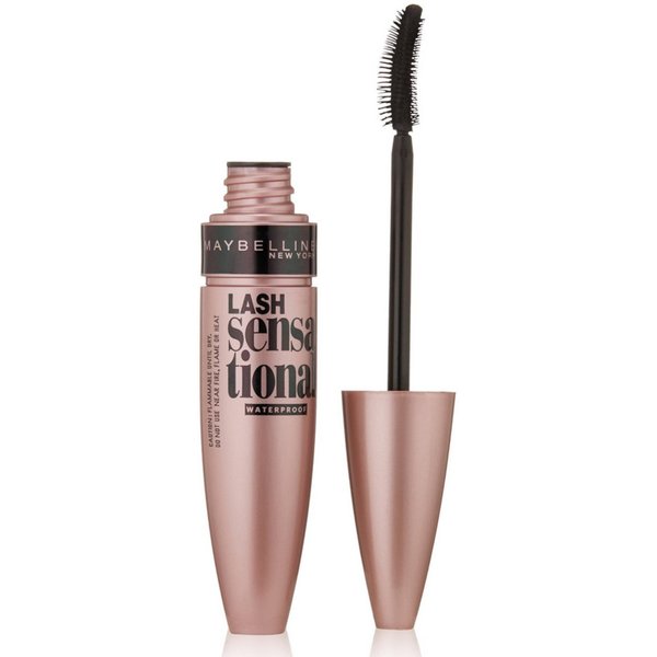 Maybelline New York Lash Sensational Waterproof Mascara, Very Black [01] 0.3 oz (Pack of 9)