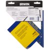 IRWIN Tools Rafter Square, Hi-Contrast Aluminum, Blue , 7-Inch (1794463)