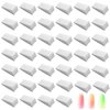 40 Pcs Triangle Nail Sponges for Ombre, Soft Nail Art Sponge, Ombre Nail Polish Sponge for Color Fade Manicure DIY Nail Art Tools(White)