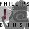 Phillips Brush Ruby Light Touch 6-P Hair Brush - Part of the Gem Collection (Purse sized)