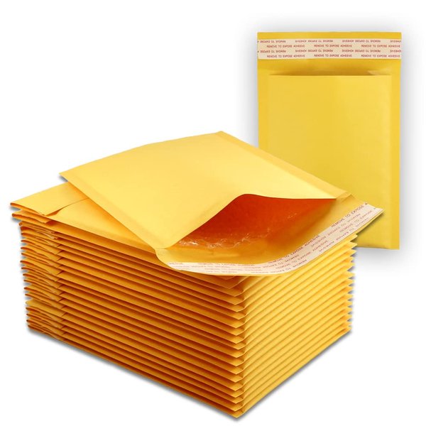 200 EcoSwift 8.5 x 12 Kraft Bubble Mailers Size #2 Self Sealing Bulk Padded Shipping Supplies Packaging Materials Envelopes Bags 8.5 by 12 inches