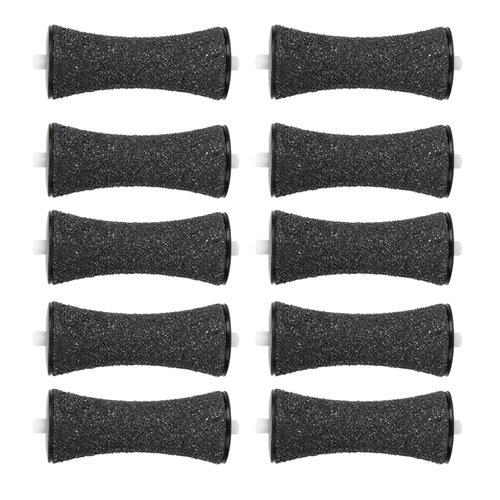 GOMINYUF 10 Pack Replacement Roller for Amope Pedi Foot File, Upgrade Concave Shape Roller for Cracked Heel-Extra Coarse