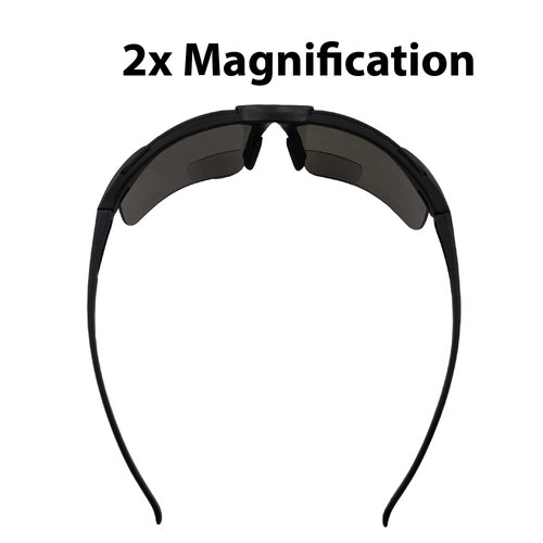 Apex Bifocal Safety Glasses UV400 Magnifying Reading Eyewear 2.00 Magnifier