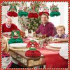 JULMELON 8PCS Ugly Sweater Party Decorations Honeycomb Centerpieces, Ugly Sweater Christmas Party Centerpieces for Tables Ugly Sweater Table Decor 3D Table Toppers for Christmas Winter Party Supplies