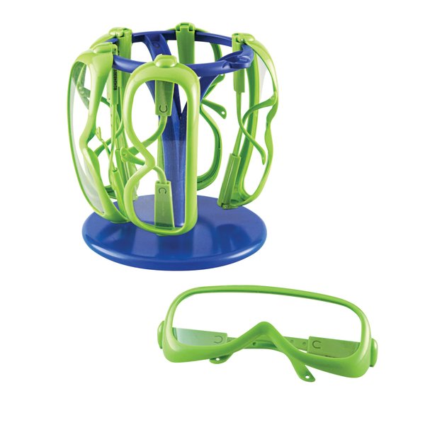 Learning Resources Science Safety Glasses with Stand, Preschool Science, Set of 6, Ages 3+