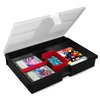 BCW Prime X4 Gaming Box | Playing Card Storage Box for Decks and Game Accessories, Includes Removable Dividers and Dice Trays | Trading Card Storage Box for Gaming (Standard)