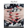 AutyaMee Semi Cured Gel Nail Strips (Big Red)-20 PCS Valentines Day Gel Nail Stickers | UV Light required | Gel Nail Wraps, Salon Quality & Easy To Use
