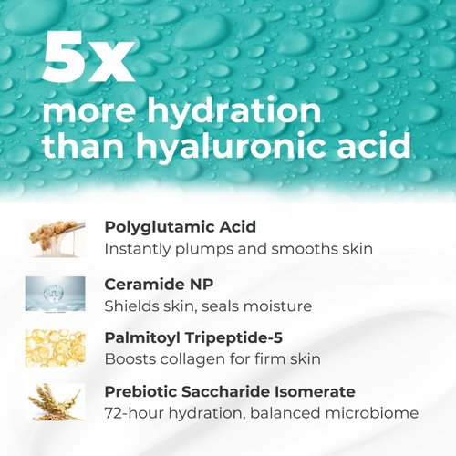 Pure & Cimple Prebiotic Face Moisturizer | Natural Blend with Polyglutamic Acid and Ceramide NP | Repair Skin Barrier, Balance and Deep Hydration, Advanced Facial Moisture Cream for Women (60ml)