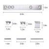 Microwave Under Cabinet Mounting Kit WX4-A019 JXA019K Compact Undercabinet Mounting Kit Replacement by AMI PARTS for G.E Microwave Oven AP3205226, JXA019K