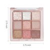 Pink Brown Violet Sparkly Eyeshadow Makeup Palette,Korean Natural Hypoallergenic Glitter Eyeshadow Palette,Highly Pigmented Shimmer Eye Shadow Palette Long Lasting Waterproof Blendable (13#)