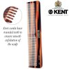 Kent 16T Hair Dressing Table Comb, Fine and Wide Tooth Dresser Comb For Hair, Beard and Mustache, Coarse and Fine Hair Styling Grooming Comb for Men, Women and Kids. Made in England