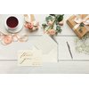 Better Office Products 50 Pack Wedding Engagement Thank You Cards in Metallic Gold with Envelopes, 4 x 6 Inch, Wedding Shower Thank You From The Future Mr and Mrs, Blank Cards, 50 Count Boxed Set