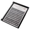 Dedila 8-20mm Available 200Pcs Handmade Natural long 20Roots Black Soft Individual False Eyelashes Fluffy Cross Makeup Cluster Eyelashes Thickness 0.07mm D Curl Eye Lashes Extensions (13mm)