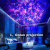 Ocean Star Sky Night Light Projector for Kid, Constellation Galaxy Projector, 360 Degree Rotating Nebula Starry Projection Lamp