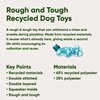 Beco Lovable Frog Squeaker Dog Toy, Made with 65% Recycled Materials, Snuggle, Chew, Toss & Fetch