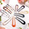 10 Pieces U Shaped Hairpin French Hair Pin Chignon Pin Hair Fork Sticks Celluloid Acetate Tortoise Shell Hair Pin Updo for Women Girls