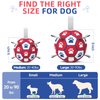 Dog Balls, Interactive Dog Toys for Tug of War, Dog Soccer Ball with 9 Nylon Straps for Indoor Outdoor, Dog Toys for Small Dogs & Medium Gift for Birthday(6 inch)