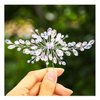 Yokawe Bridal Wedding Hair Pins Silver Crystal Bride Hairpin Rhinestone Hair Accessories (1 piece Silver)