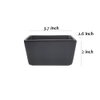 Sizikato 2pcs Matte Black Porcelain Sugar Packet Holder Tea Bag Bowl, 5 Oz