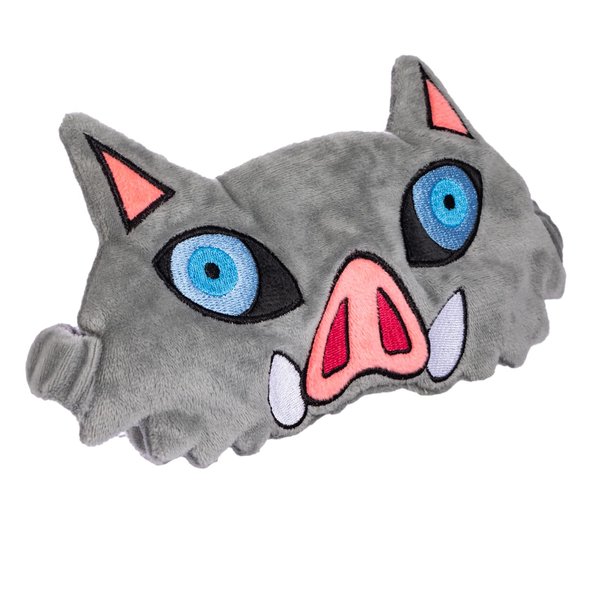 Novelty Demon Inosuke Mask for Sleeping, Boar Blindfold Sleep Mask, Super Soft Smooth Plush (Boar Eye Mask)