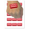 Service Animal Dog Please Do Not Pet Temporary Tattoo Water Resistant Fake Body Art Set Collection - 54 1" Tattoos (1 Sheet)