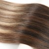 VINBAO Tape in Hair Extensions Human Hair Skin Weft Hair Extensions 1B Natural Black Fading to 4 Chocolate Brown and 27 Honey Blonde Hair Extensions 20pcs 50g Tape in Hair Extensions(22inch, #1B/4/27)