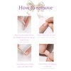 French Tip Press on Nails Short Almond SWEKKE Fake Nails Full Cover Flower False Nails with Designs Pink Yellow Nail Tip Glossy Glue on Nails Acrylic Nails Artificial Nails for Women Girls 24Pcs