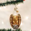 Old World Christmas Ornaments: Political Gifts Glass Blown Ornaments for Christmas Tree, Bald Eagle, Tan, Brown, White, Gold, 4" (16011)