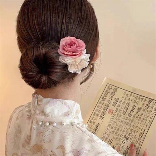3 PCS Flower Hair Claw Clip Floral Hairpin Hair Barrettes Hair Pins Hair Accessories for Women and Girls 061#07