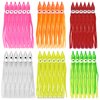 Fishing Squid Skirts Lures, 50pcs Octopus SkirtsTrolling Lure Soft Lures Plastic Fishing Bait for Bass Salmon Trout (50pcs 3.55inch)